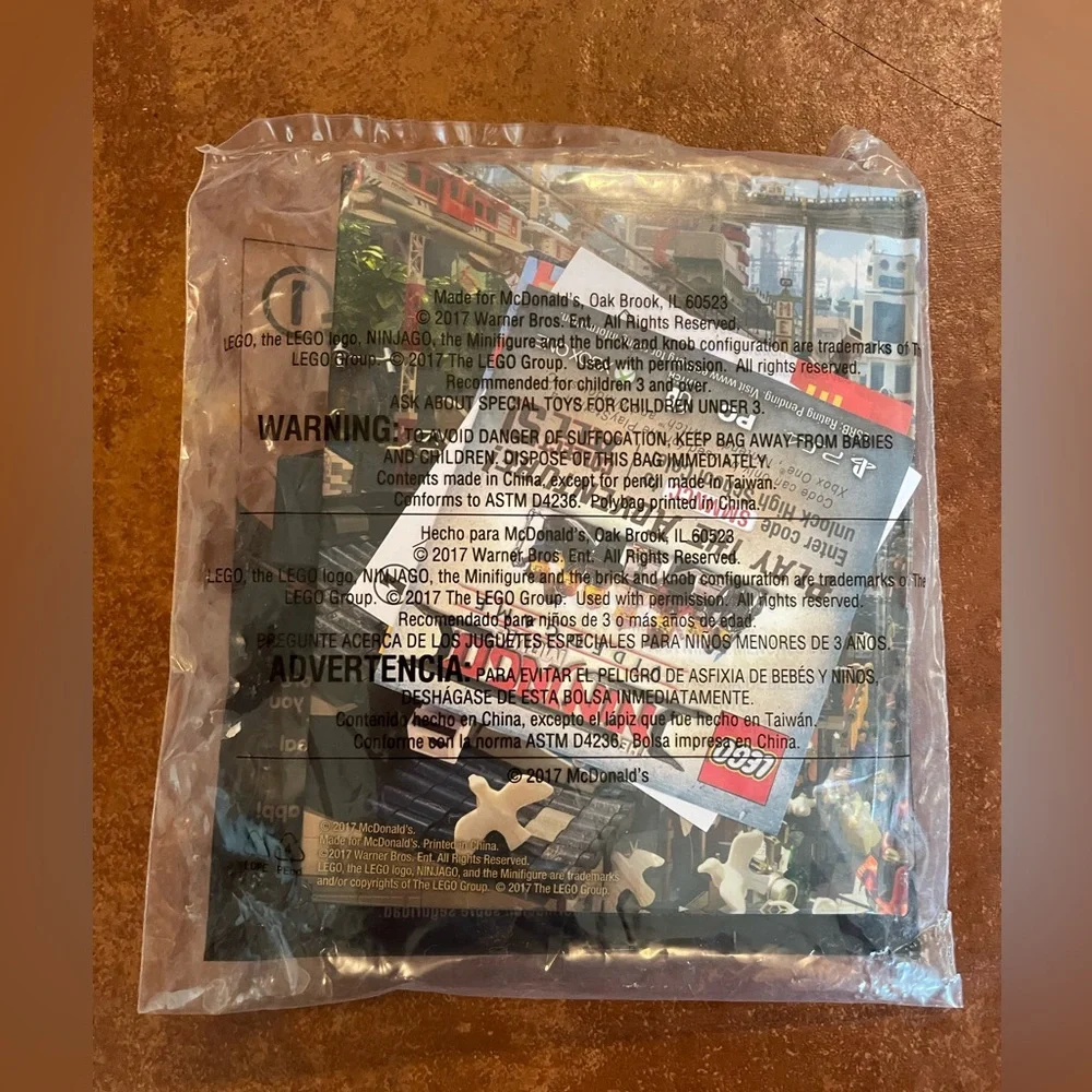 Lego Ninjago Movie Happy Meal kid’s toy #1 in set- Movie journal